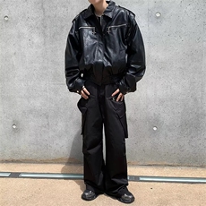 韩版潮流休闲宽松帅气夹克春秋夏季新款皮衣外套男士薄款机车，男装夹克，星座716-2