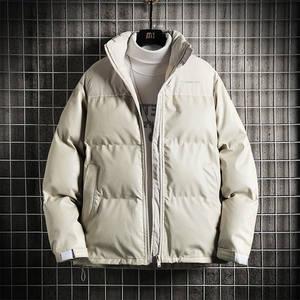 立领男士棉衣皮棉服拼接潮流冬季棉袄青年新款潮A266-P01-P80图片
