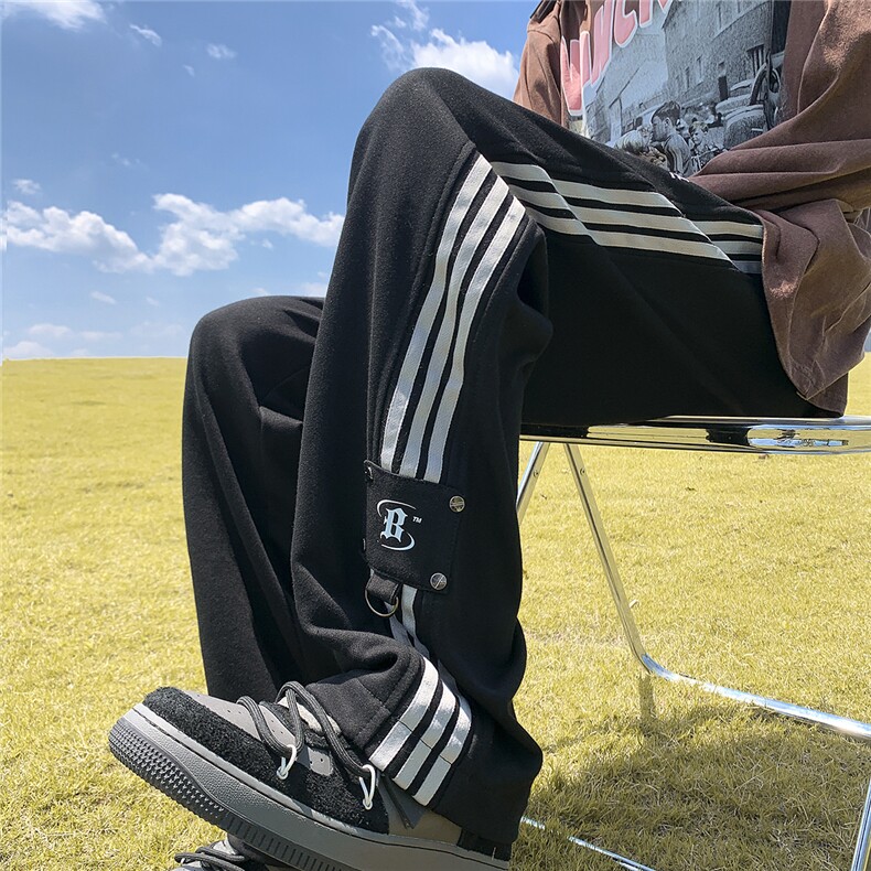 秋季新款休闲裤百搭运动裤条纹长裤D329-QM504-P55-控68图片