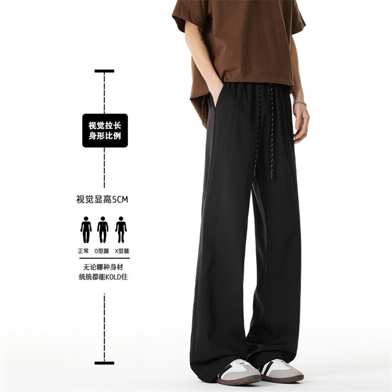2026春季新款无影墙美式松紧微喇西裤M-5XLHK26104-特P20,男装西裤,电商A022
