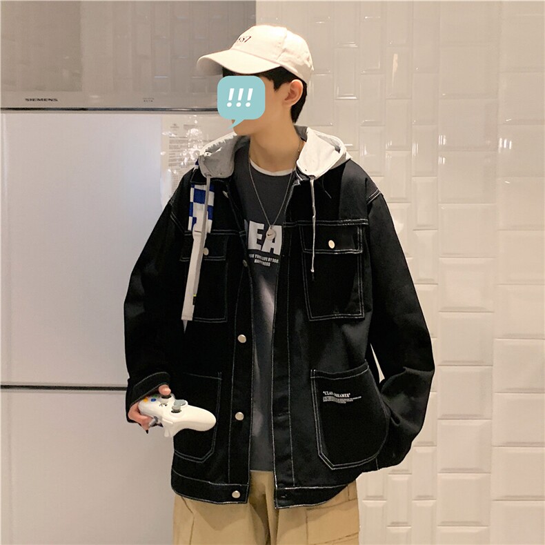 JK668-P80-控108现货牛仔夹克外套连帽,男装夹克,星座116