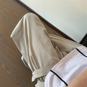 ！2026夏季新款男士宽松直筒裤休闲冰丝长裤WK2089特P38图片