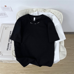 新款短袖t恤男夏季韩版半袖上衣港风宽松休闲潮牌体恤衫T0584-P36图片