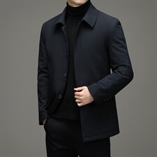 秋冬棉衣男中年翻领棉服中老年冬季加厚夹克外套爸爸装S2033-P150，男装棉衣，电商B212（原钱塘6029）