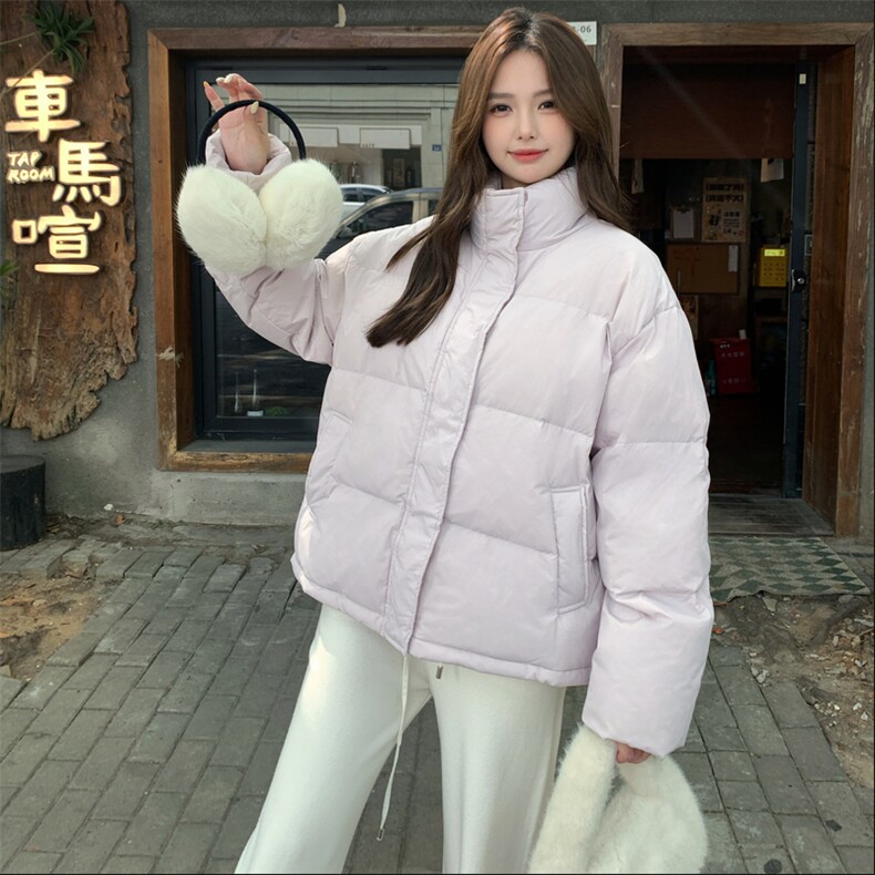 新品2C273-9911-P245-K368浅紫色咖色羽绒服送围脖50白鸭绒,女装羽绒服,2C273