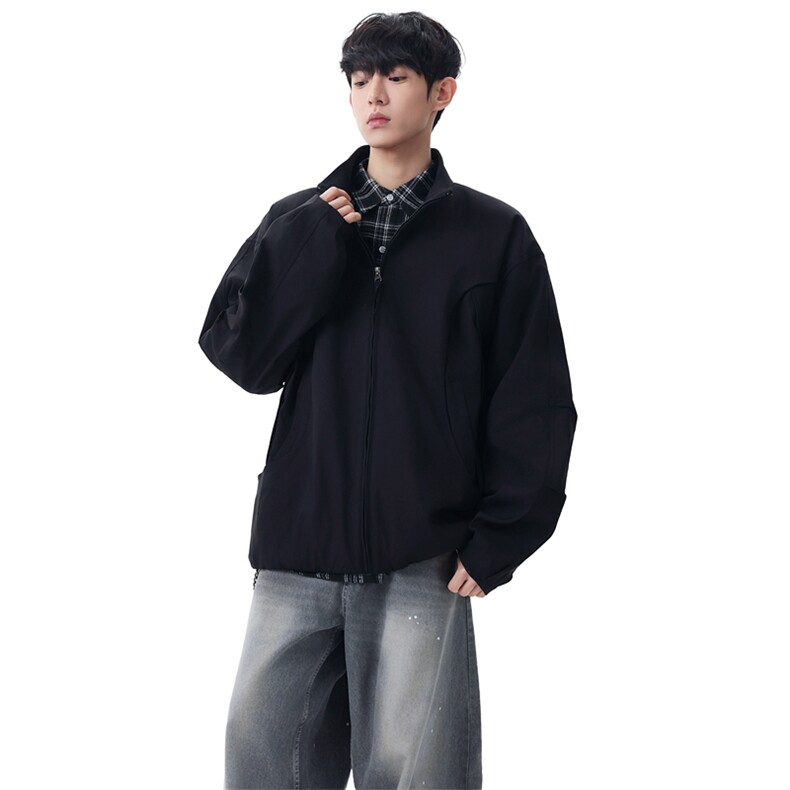 男士立领拉链夹克春季宽松休闲外套百搭上衣XZ309JK8636P85,男装夹克,星座309（原A406）
