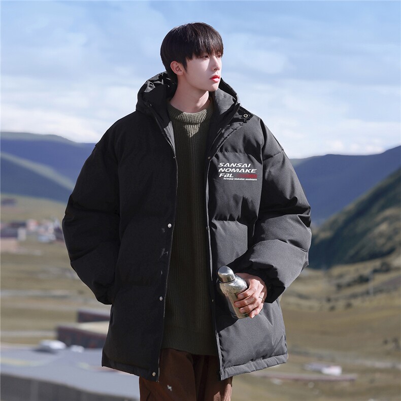 2025冬字母印花简约保暖男棉服外套M2103/P108控139-聚酯纤维,男装棉衣,电商A148