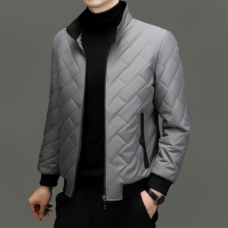 CSMF892366钱塘2020-2冬季厚款商务休闲简约中年男士棉衣P130,男装棉衣,钱塘207-2