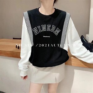 拼接卫衣，女装卫衣/绒衫，卡笛琇