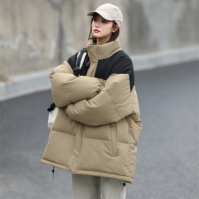 现货904-2-MYM8888-特P65冬季立领棉服加厚面包服男女拼接棉衣潮,男装棉衣,星座904-2