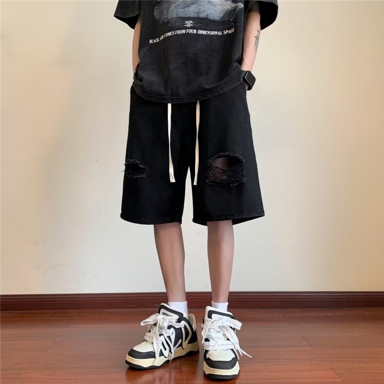 原宿气质慵懒潮流日系青春流行ins男潮牛仔裤百搭新款文艺,男装牛仔裤,星座716-2