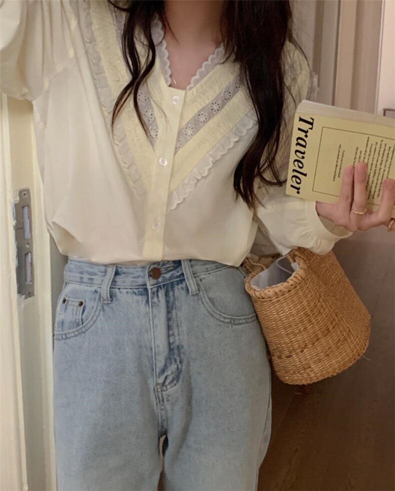 V领韩系小衫，其它，DAP