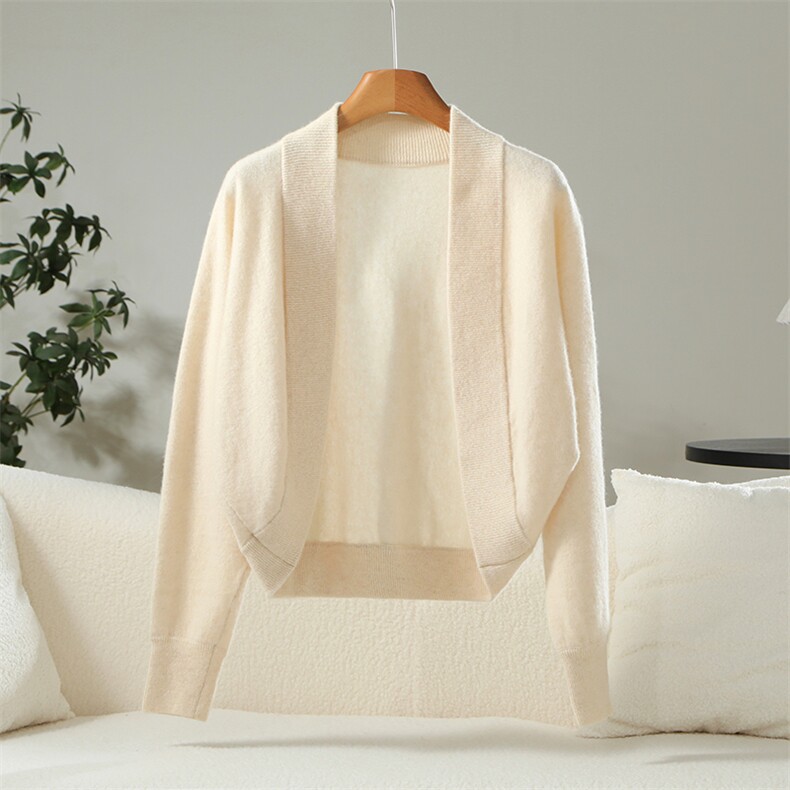 2025年时尚百搭通勤简约休闲蝙蝠袖披肩，披肩，阿娇羊绒