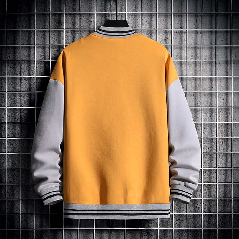 夹克男日系挂拍宽松大码棒球服贴标上衣外套DSA157B-J8080-P75,男装夹克,电商A157-1