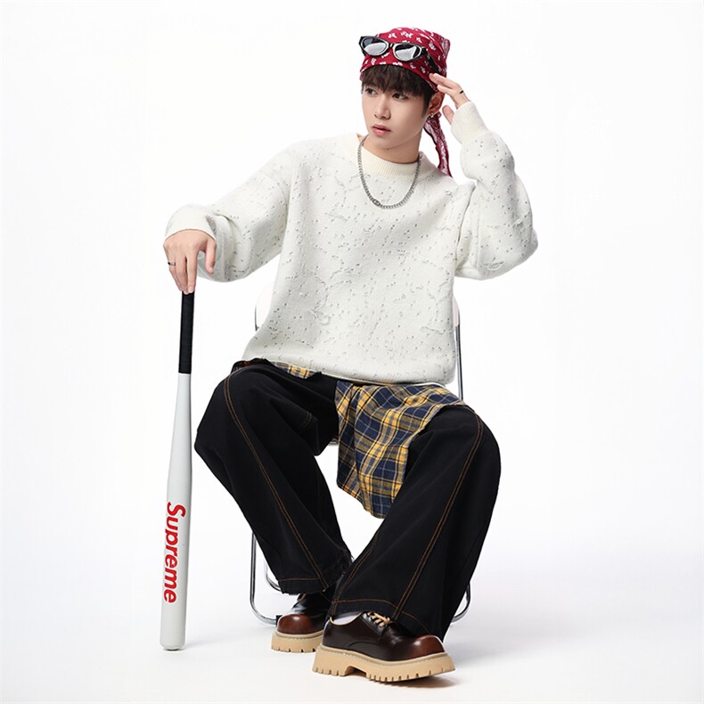 【新品】2025秋冬男士时尚休闲百搭针织毛衣潮流-M193-P50,男装针织衫/毛衣,星座1105-1