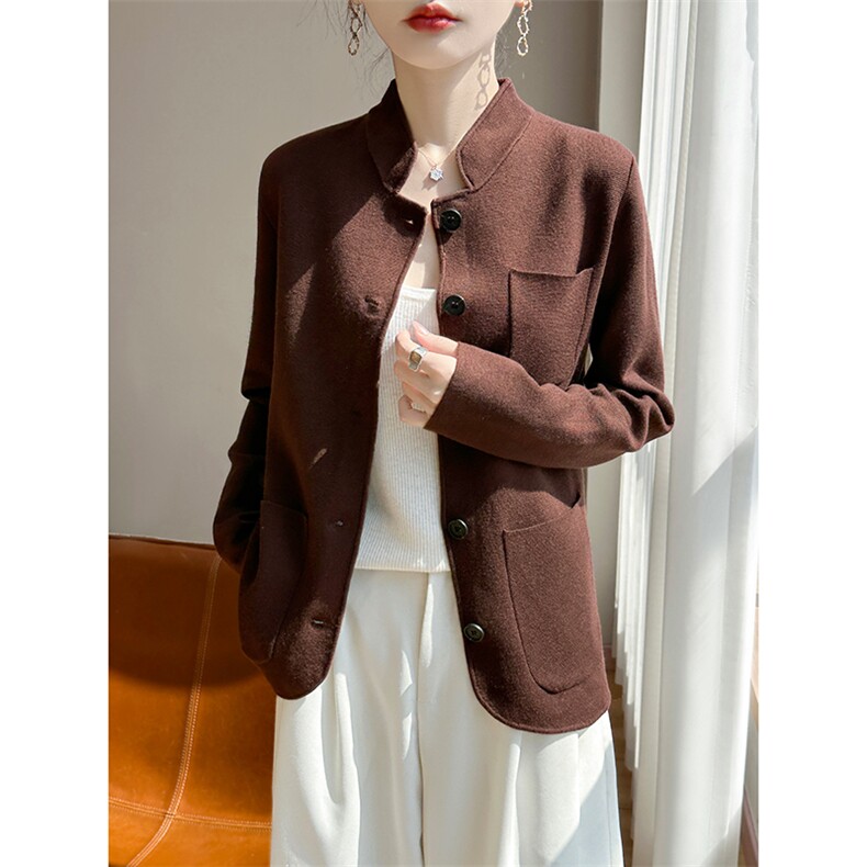 2025年秋季直筒型通勤时尚百搭休闲西装外套，女装西装，凯思米羊绒