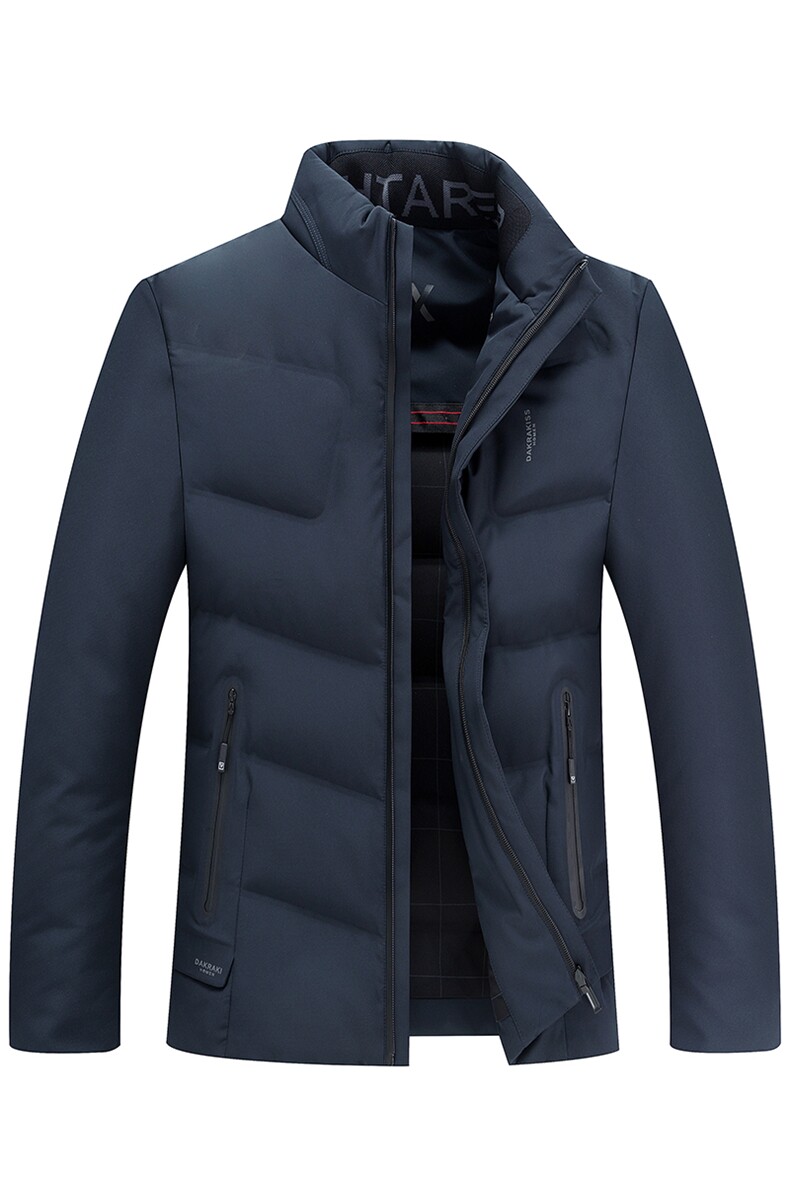 21冬季新款羽绒服男保暖外套90白鸭绒纯色休闲立领AJY20859-P230，男装羽绒服，电商B212（原钱塘6029）