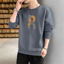 跑量卫衣男22秋季打底上衣潮流韩版宽松T恤时尚百搭长袖W090，男装卫衣，星座815-2