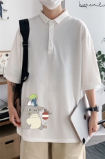 PL57152-P35翻领短袖polo衫男大码胖子半袖t恤男有领保罗衫模特，男装Polo衫，电商A040