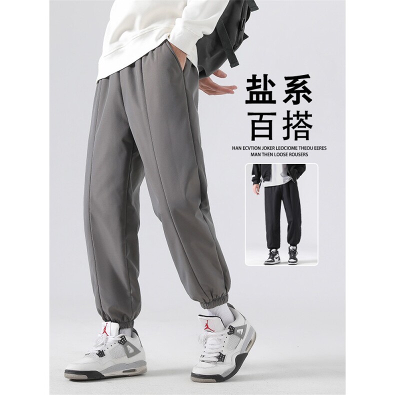 盐系百搭休闲垂顺直筒保暖裤羊羔绒休闲K77-1特批40,男装休闲裤,星座718-1