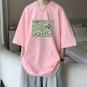 230g重磅纯棉短袖t恤男大码半袖半截袖 DX17376-P20图片