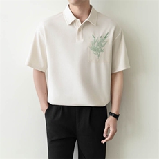 夏男翻领POLO衫拼色男休闲宽松休闲衬衣轻熟风A236-82563-P60，男装Polo衫，电商A236