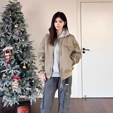 春秋季新款潮牌痞帅高端外套棒球服男女时尚简约百搭工装夹克，男装夹克，星座506A