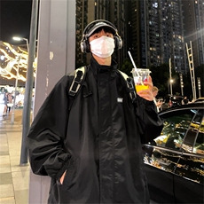 秋季春装新款现货港风拉链冲锋衣男潮流夹克个性外套A113-2P65，男装夹克，电商A113-2
