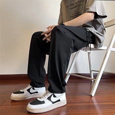 2025新款裤绳标透气速干冰丝休闲长裤M~4XLXZ604-KG71-特P40控78，男装休闲裤，星座604