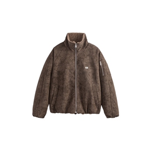 仿兔毛保暖翻领棉服pu皮毛一体棉衣外套  MY0326 特P103图片