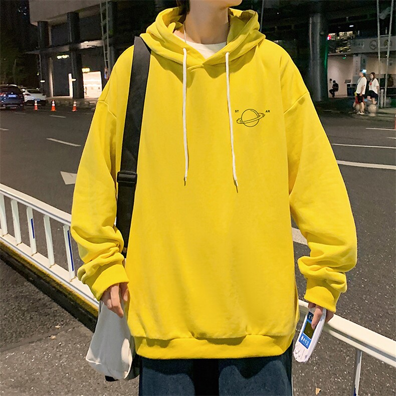 WY2238-P35纯棉连帽卫衣男大码运动帽衫宽松薄外套男,男装卫衣,电商A040