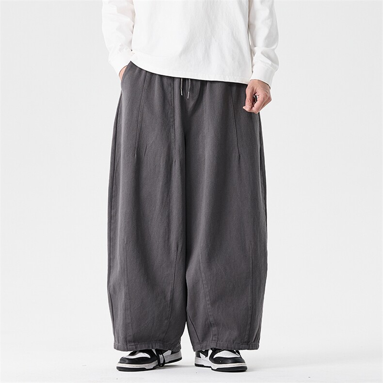 秋装大码日系阔腿工装裤特宽休闲哈伦休闲直筒裤男女潮k280/p70,男装工装外套,钱塘713