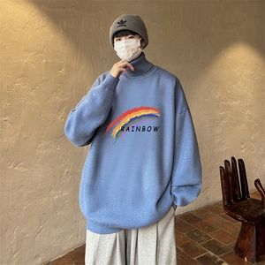 控68高领毛衣男士大码内搭毛线衣男 GM45064-P45加绒款-P65图片