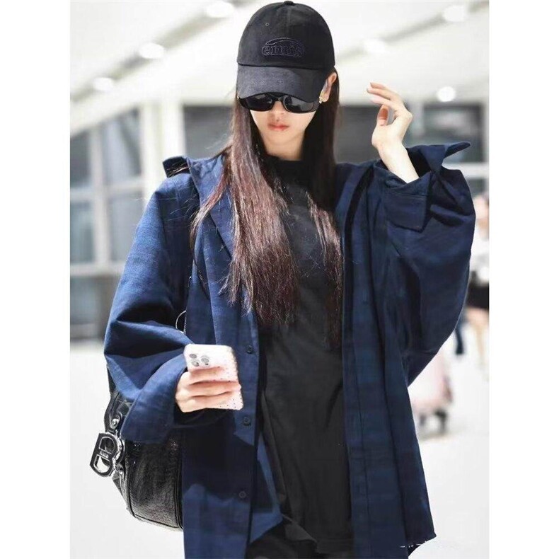 长袖衬衫日系港风ins宽松衬衣男生夏季潮流百搭休闲外套CSS701P75图片