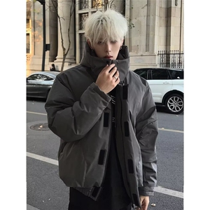 JY255-P93 连帽棉服男夹克外套解构设计图片
