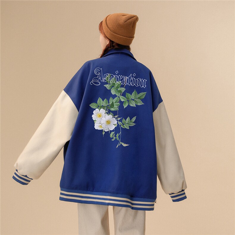 中性风22秋季美式西海岸潮流翻领棒球服夹克外套G605P85控108,男装夹克,A247A
