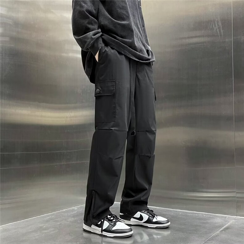 美式vibe风工装裤潮神裤休闲宽松男直筒户外机能冲锋裤SK208P36,男装休闲裤,星座1116-2