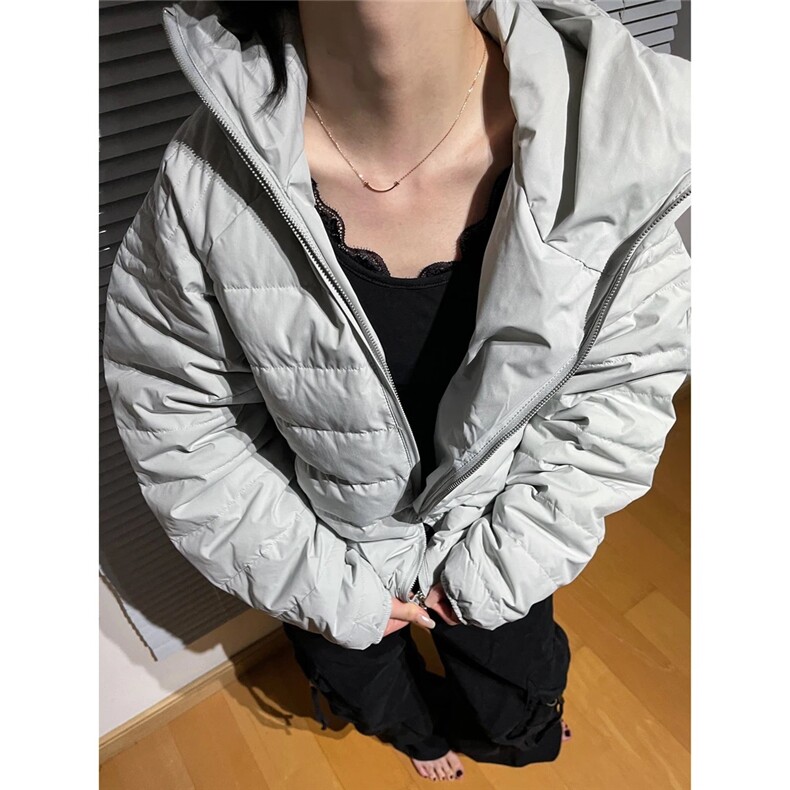 203-6F8501P88斜拉链面罩帽型设计感轻量排骨棉服,男装棉衣,星座203-6(原电商259)