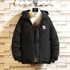 2021冬季新砖墙日系加棉加厚大码男印花面包服棉衣M703-P85，男装棉衣，电商A001