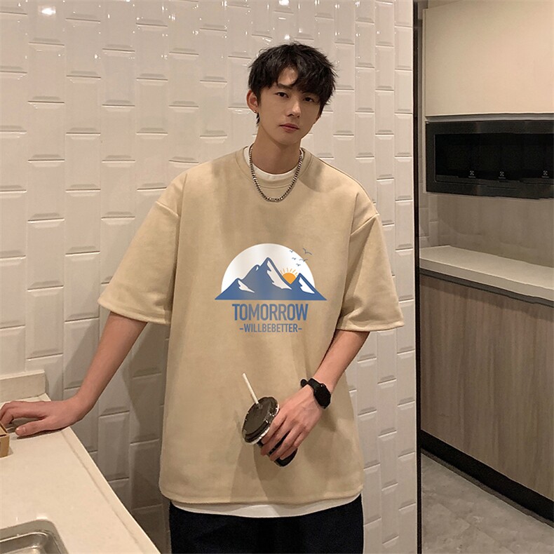麂皮绒短袖t恤男大码半袖男JD82235-P25,男装T恤,电商A040