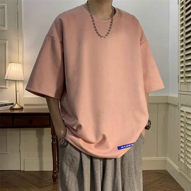 麂皮绒短袖t恤男大码半袖男JD82202-P25,男装T恤,电商A040