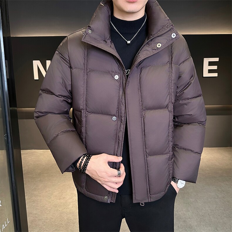 新款男士小立领羽绒服夹克加厚防寒309B-3-81068-P235,男装夹克,星座1409-3
