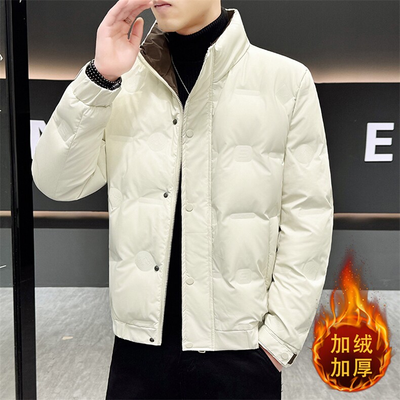 1018-MY933-P125羽绒服短款高端立领加厚保暖2025男秋冬季白鸭绒,男装羽绒服,星座1018