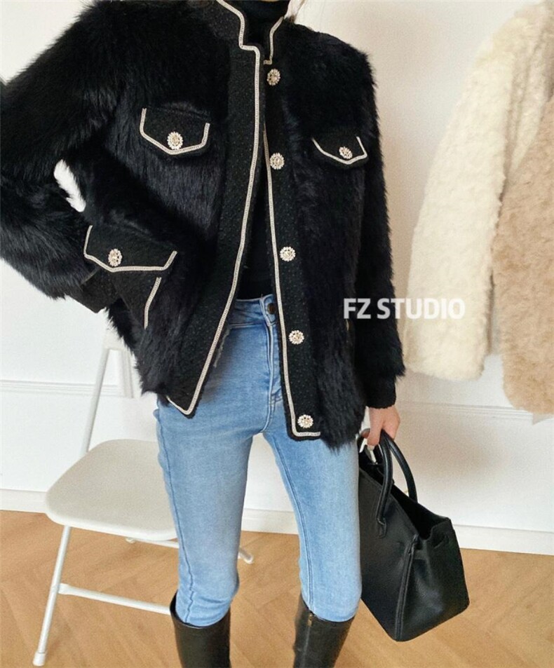 【现货】亮钻精致款毛毛小香，其它，F/TU