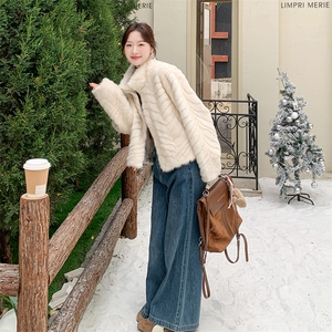 210-7703-P185-K258仿水貂高端皮毛一体2025年冬季女图片