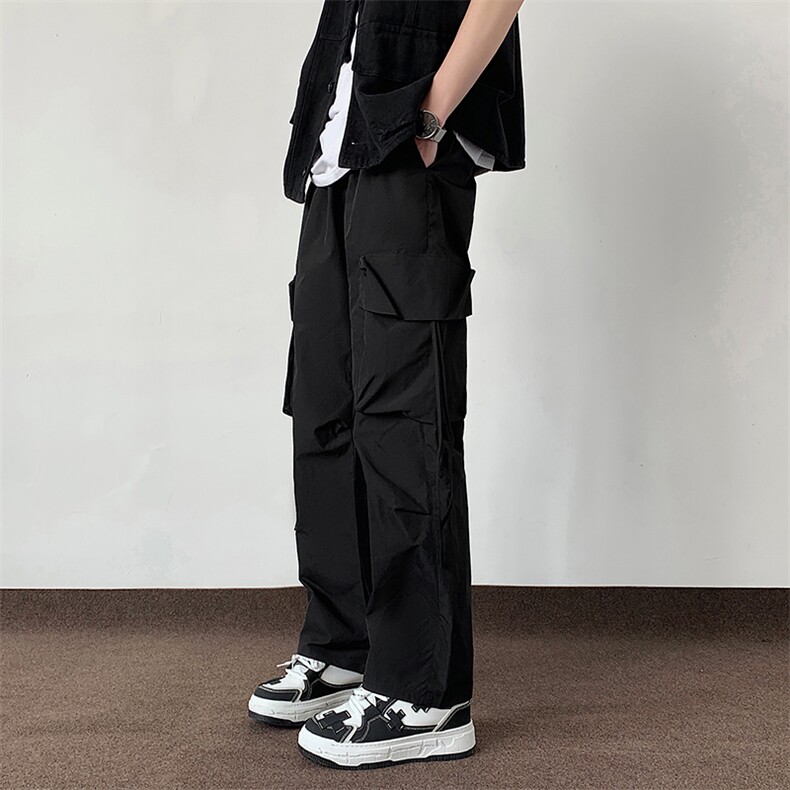 户外工装冲锋裤男款春夏高街潮牌直筒长裤美式休闲裤子K517/P48,男装工装外套,电商B381-2