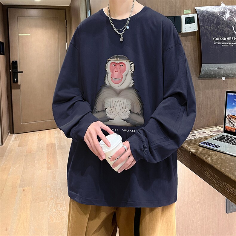 抖音得物供货量大从优可提供视频美式长袖T恤CT586特P25,男装T恤,电商A486
