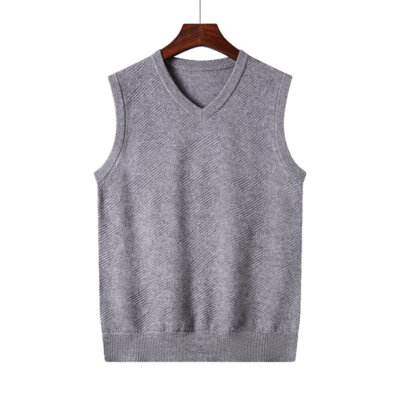 AG102钱塘2020-3春季羊毛衫背心纯色V领针织马甲无袖上衣P60,男装背心/马甲,钱塘207-3