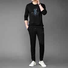 2023年夏款潮流休闲时尚男士运动短袖套装P120，男装休闲套装，电商D223-1