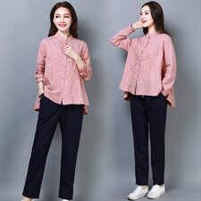 套装/套裙2022年夏季潮流简约个性显瘦修身百搭优雅休闲长袖图片